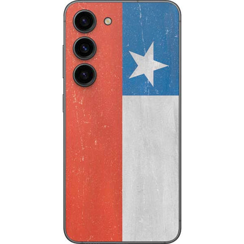 Chile Flag Distressed Galaxy S23 Skin